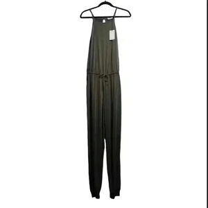 Lanston NWT Halter Sleeveless Jumpsuit in Army Green Size Large